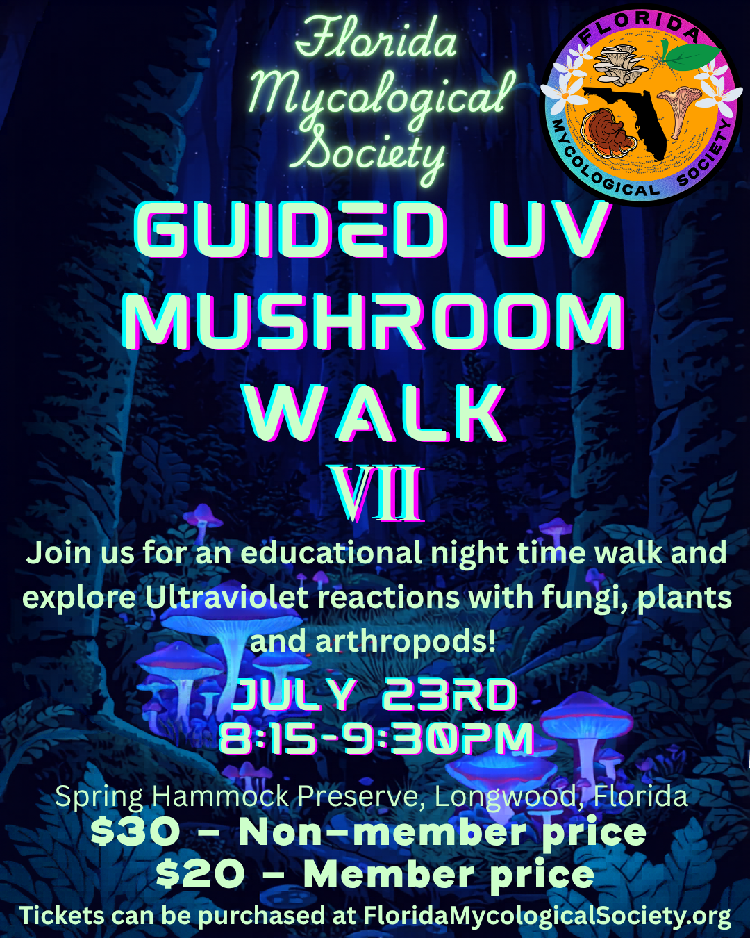 July 23rd UV Guided Walk